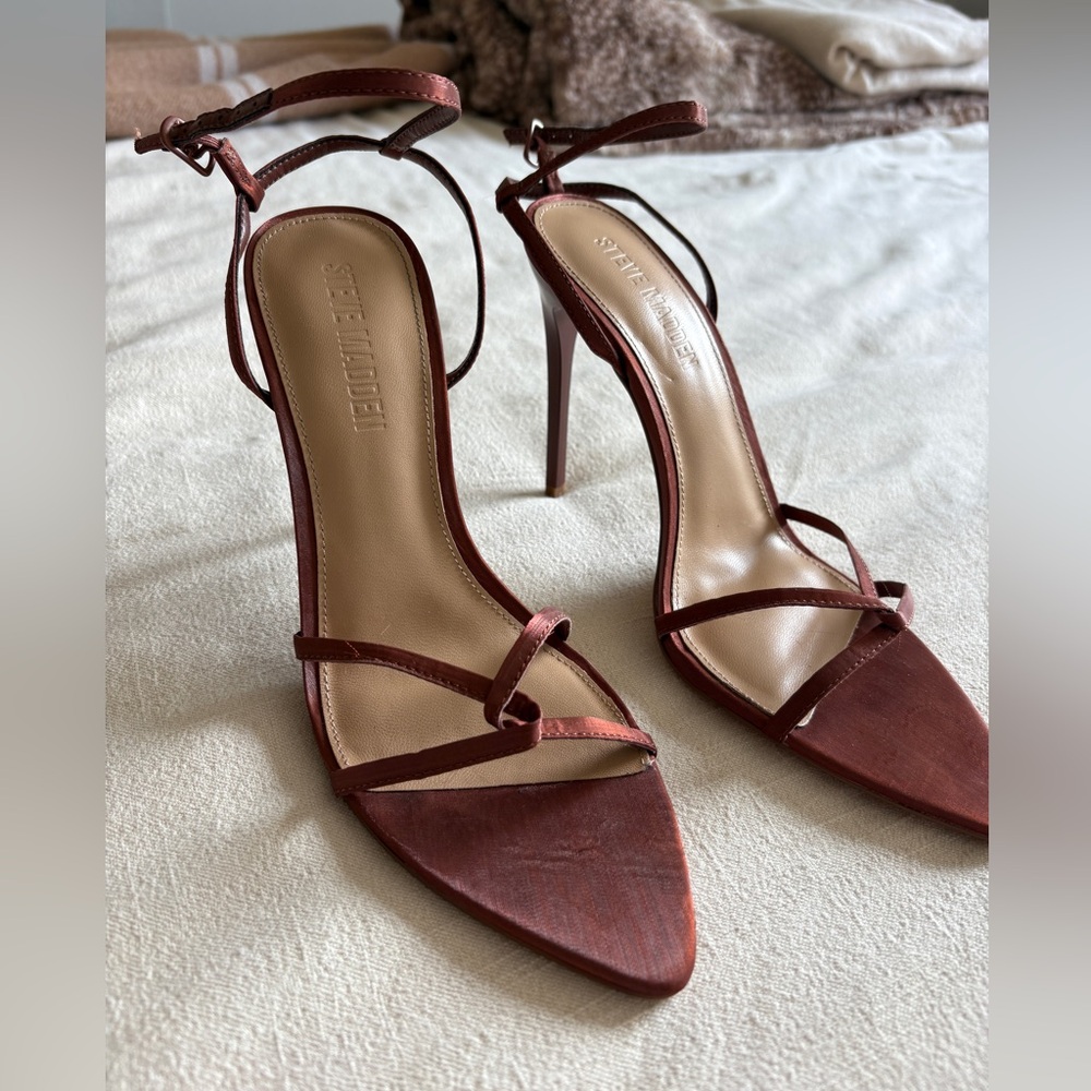 Steve Madden Women's Rust Strappy Heels